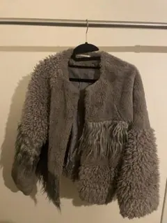 MURUA グレー ファーコート ショート丈 MURUA グレー ファーコート ショート丈 - メルカリ