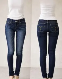 MOUSSY デニム 25 細見え ローライズ ギャル y2k