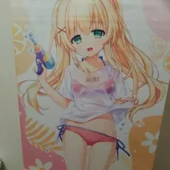 湊あくあ B2タペストリー 鏡ver (がおう/まかろん大帝 ホロケット