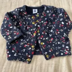 プチバトー　キルティングカーディガン　12month