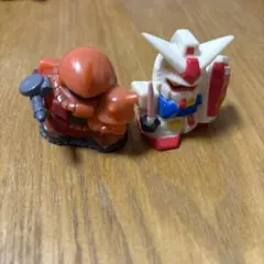 ガンダム　ドム　ザク　グフ　？　指人形　ソフビ人形　フィギュア　パチモン　無版権 ガンダム ドム ザク グフ ？ 指人形 ソフビ人形 フィギュア
