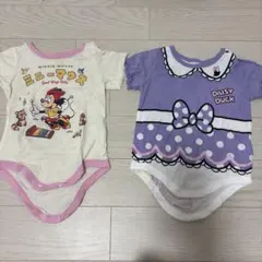 Disney baby半袖ロンパース2枚セット
