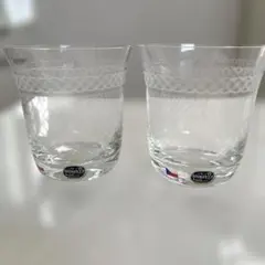 ボヘミアクリスタルグラス 2個セット 未使用品