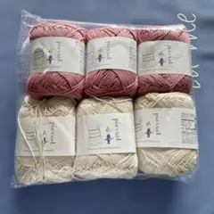 ピエロ　コットンマム 合太 夏糸 未使用品＋使用糸