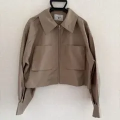 NICOLE CLUB ニコルクラブ ブルゾン ショート丈 ベージュ 38