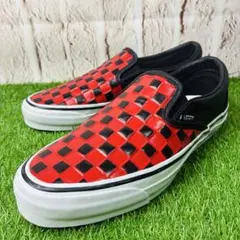 Vans チェッカー フレイム ファイヤー パターン スリッポン 29 11 