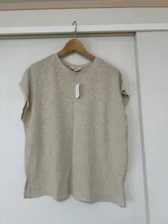BANANA REPUBLIC 半袖 Tシャツ ベージュ L リネン混のサムネイル