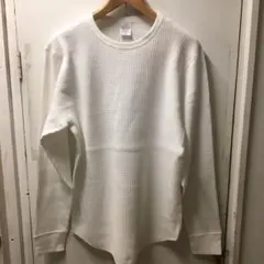 新品未使用白Ｍ　CAB10.3オンス　ヘヴィーウエイトワッフル 長袖Tシャツ