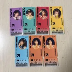 ゆ*い様 FRUITS ZIPPER オリジナルチケット風ステッカー コンプ