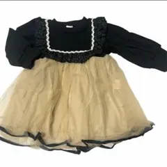 ❤️結婚式やパーティーに❤️ベビードレス　80㎝　フリル付き　チュールドレス