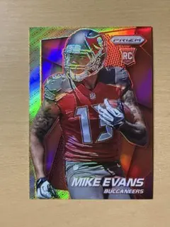 SP NFL MIKE EVANS PRIZM LOGO ROOKIE CARD