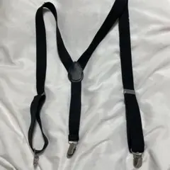 【匿名】サスペンダー 黒