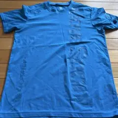 DESCENTE 青色 ロゴ入り Tシャツのサムネイル