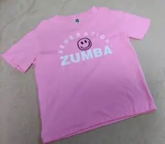 ZUMBA スパンコールロゴ　メッシュTシャツ　S 新品未使用　タグなし　正規品 ZUMBA スパンコールロゴ メッシュTシャツ S 新品未使用 タグなし 正規