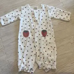 petit main いちご柄ツーウェイ・ドレスオール