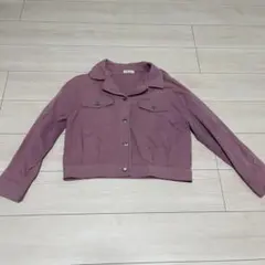 earth music&ecology クロップドジャケット ピンク