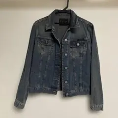 ベネトン SISLEY ダークブルー デニムジャケット - メルカリ