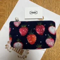 新品未使用　フェイラーポーチ　ハチワレストロベリードット　サークルポーチ 楽天市場】フェイラー公式/LOVERARY ストロベリードット ポーチ