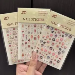 セーラームーン キャラクターネイルステッカーシール 3枚セット