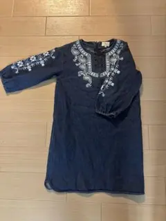 green label relaxing デニムワンピース 125cm