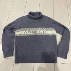 アニエスベー タートルネックセーター グレー　美品　120 ハイネック