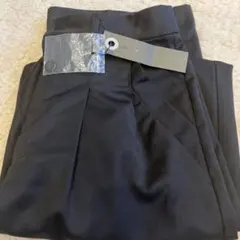 JEANASIS 2タックストレートスラックス　M 未使用タグ付き　ブラック