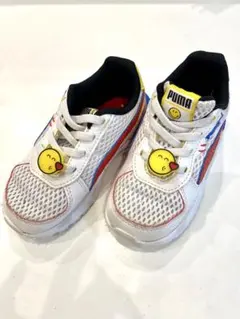 Puma キッズスニーカー メッシュ ホワイト15cm