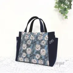 ミナペルホネン　ハンドメイド　トートバッグ　rosy