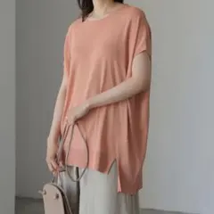 AMERICANHOLIC新品タグ付き フレンチスリーブニットプルオーバー