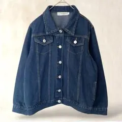 aruca デニムジャケット　Gジャン　S　カジュアル　青　ポケットあり　羽織り