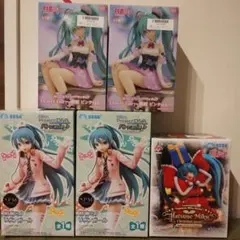 初音ミク　フィギュア　５体セット