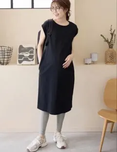 [新品]エンジェリーベ マタニティワンピース Lサイズ 黒