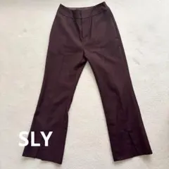【即納】SLY フレアパンツ ブラウン 秋冬 Sサイズ
