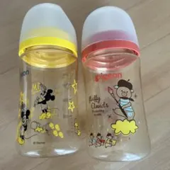Pigeon 母乳実感 哺乳瓶 240ml 2本セット　ミッキーマウス他