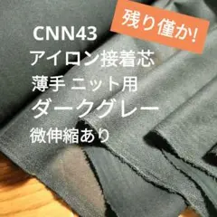 ★値引中4m★CNN43ダークグレー 接着芯 薄手ニット用☆長さ変更OK