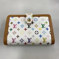 ルイヴィトン モノグラム マルチカラー ヴィエノワ 二つ折り がま口
