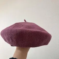 【夏用帽子2点まとめ売り】 ベレー帽 パープル・ベージュ