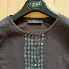 WEEKEND MaxMara 半袖 カットソー ビジュー Tシャツ ブラウンのサムネイル