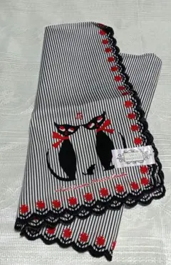 LULU GUINNESS ハンカチ ストライプ 猫のサムネイル