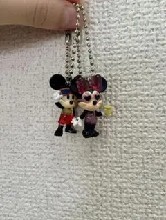 ディズニーキャラクター キーホルダー ミッキー ミニー 2個セット
