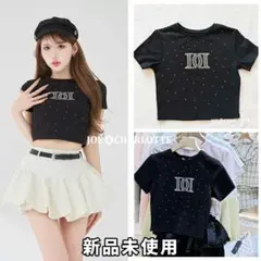 ダーリッチ DarichエンブロイダリービジューTシャツ BLK ブラック