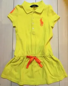 Ralph Lauren ネオンイエロー 半袖チュニック100cm 3T