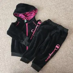 Champion ジャージセット 100cm 黒/ピンク