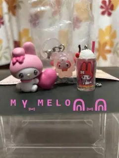 ラテクマ レトログラスミニチュアチャーム エモきゅんきゃらゆ〜 マイメロディ