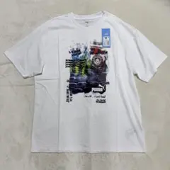 【新品タグ付】PUMA マンチェスターシティ グラフィックTシャツ 白 Lサイズのサムネイル