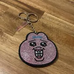 おぱんちゅうさぎ　キラキララインストーン　チャーム　キーホルダー　しまむら