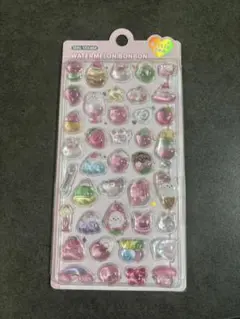 【開封済】韓国　ウォーターメロンボンボン　ボンボンドロップシール風