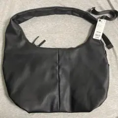 GU コクーンショルダーバッグ ブラック