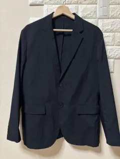 美品✨ユニクロ 感動ジャケット コットンライク メンズ Lサイズ　しつけ糸付き