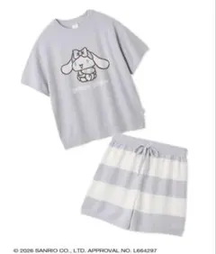 ジェラートピケ　サンリオ　スムーズィー　セットアップ　シナモロール